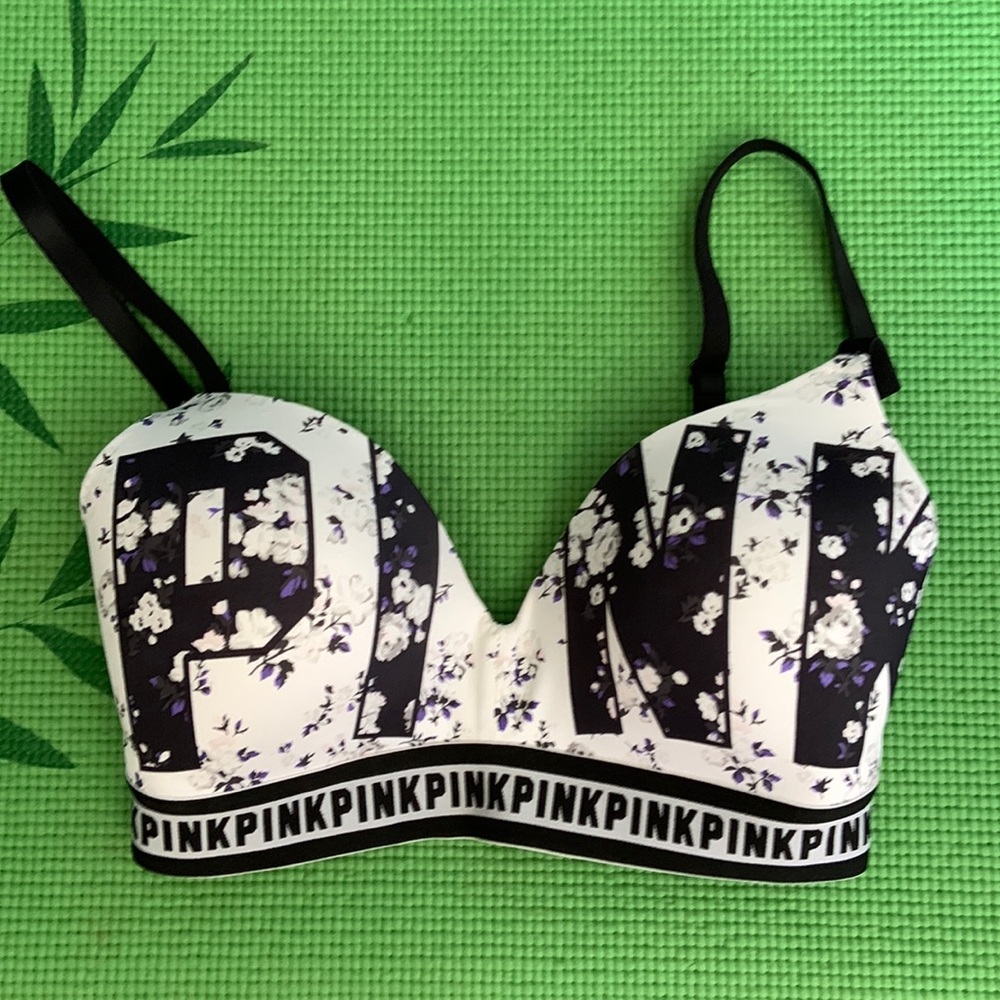 Victoria’s Secret PINK floral bra.